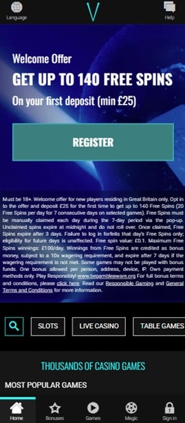 voodoo dreams sister sites mobile screenshot
