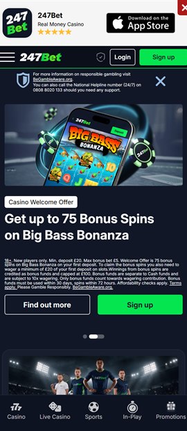 247bet sister sites mobile screenshot
