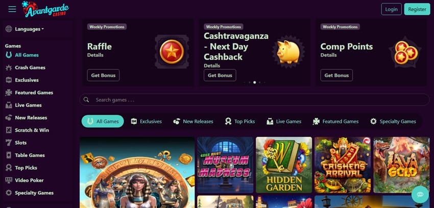 pure casino sister sites avantgarde casino