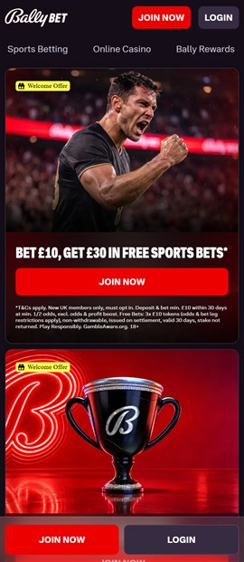bally bet sister sites mobile screenshot