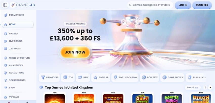 casino lab sister sites homepage