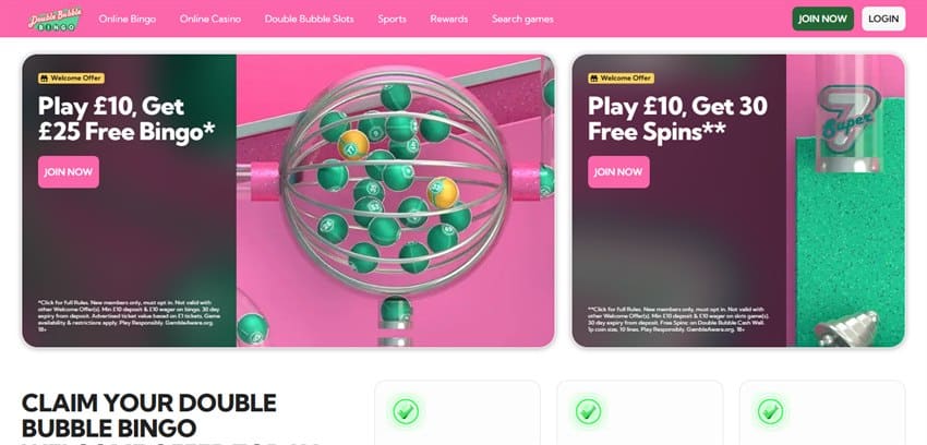bally bet sister sites double bubble bingo
