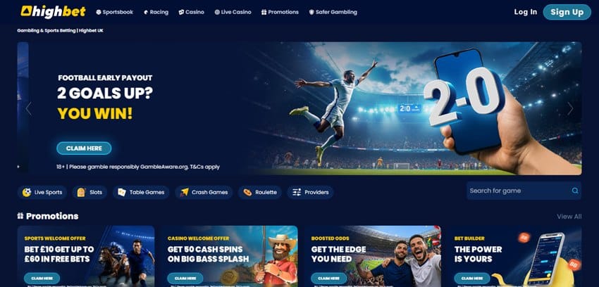 highbet sister sites homepage