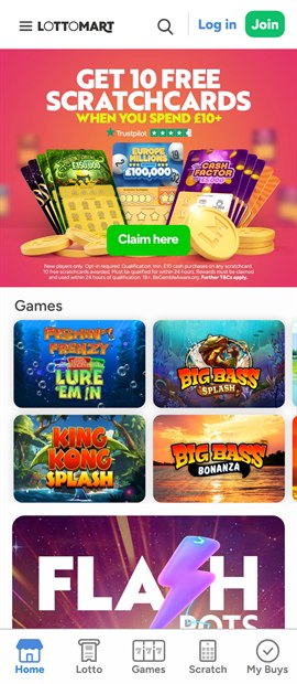 lottomart sister sites mobile screenshot