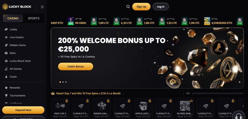 jack.com sister sites lucky block