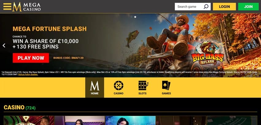 playojo sister sites mega casino