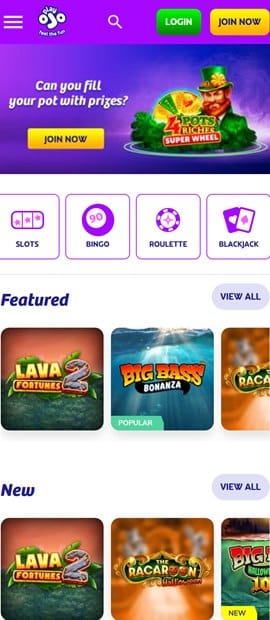 playojo sister sites mobile screenshot