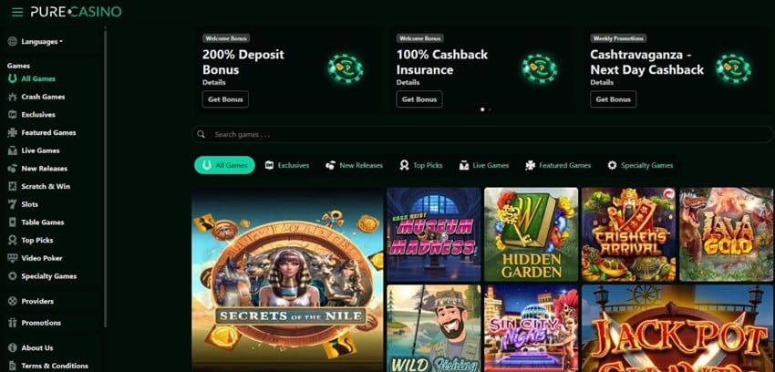 new vegas sister sites pure casino