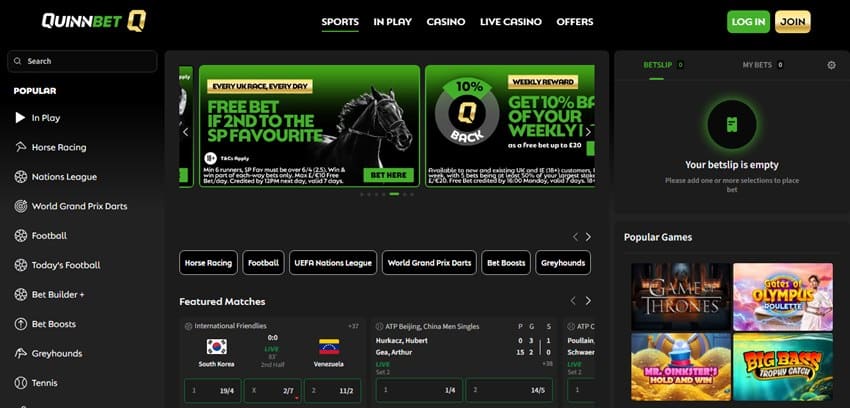 quinnbet sister sites homepage