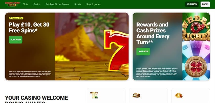 bally bet sister sites rainbow riches casino