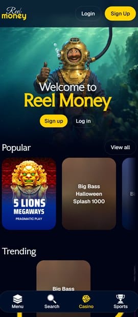 reel money sister sites mobile screenshot