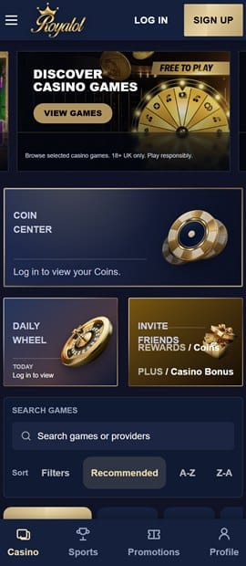 royalol sister sites mobile screenshot