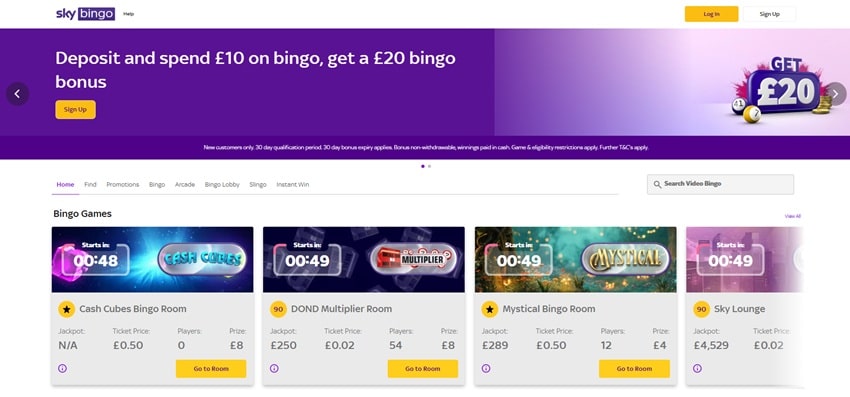 paddy power sister sites sky bingo