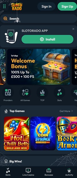 slotorado sister sites mobile screenshot