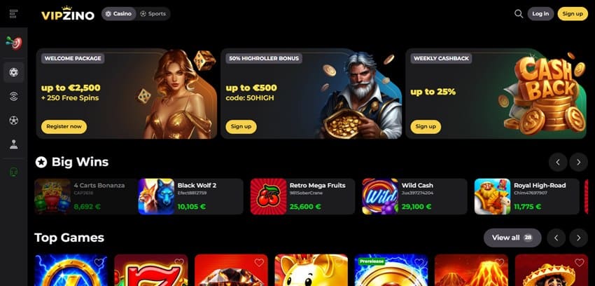 nine casino sister sites vipzino