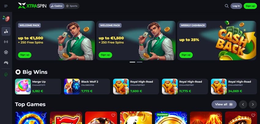 nine casino sister sites xtraspin
